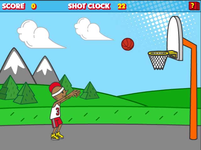Here the player has to shoot the ball into the net before time runs out. The game required realistic physics between the ball, backboard and net.